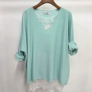 Pull avec dentelle